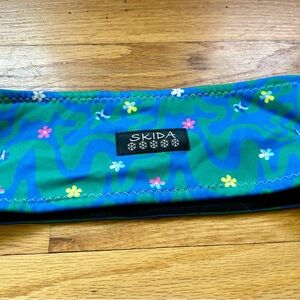 Skida Green & Blue Women's Alpine Winter Fleece Headband